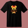 Thanksgiving Minnie Head With Black Castle Pumpkin 80s T Shirt