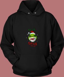 The Grinch Face Mask Christmas Funny 80s Hoodie