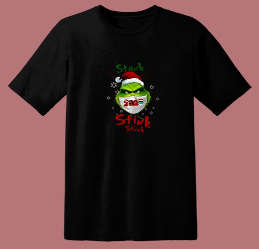 The Grinch Face Mask Christmas Funny 80s T Shirt