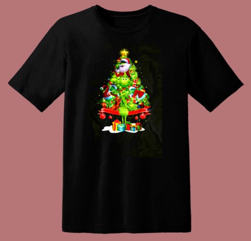 The Grinch Tree Merry Christmas 80s T Shirt