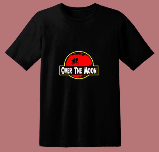 The Moon Jurassic Park Dinosaur Movie 80s T Shirt