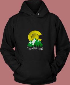 The Mountains Colorado State Flag 80s Hoodie