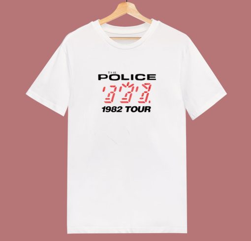 The Police 1982 Tour Vintage Unisex 80s T Shirt