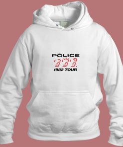 The Police 1982 Tour Vintage Unisex Aesthetic Hoodie Style