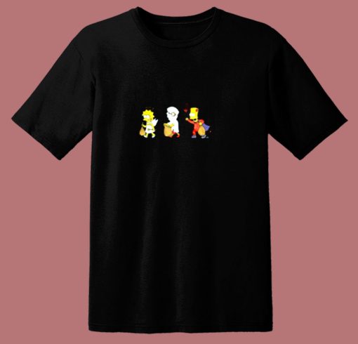 The Simpsons Halloween Lisa Milhouse Bart Simpson 80s T Shirt