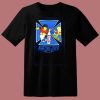 The Simpsons Skate Boarding Fea 80s T Shirt