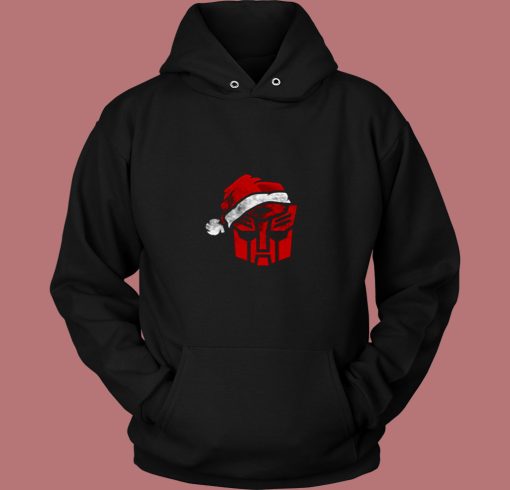 Transformers Autobot Santa Christmas 80s Hoodie