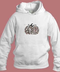 Trendy Leopard Pumpkin Aesthetic Hoodie Style