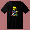 Trippy Bart The Paint Trap Is For Bart 80s T Shirt