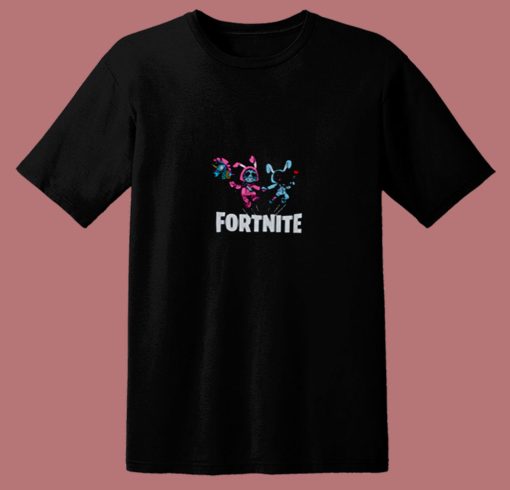 Two Bunny Fortnite Game Bunny Cute Players 80s T Shirt