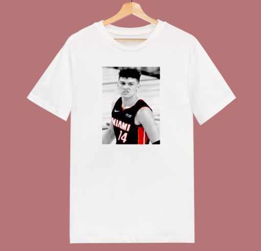 Tyler Herro Snarl Lip Raise Miami Heat Nba Finals 80s T Shirt