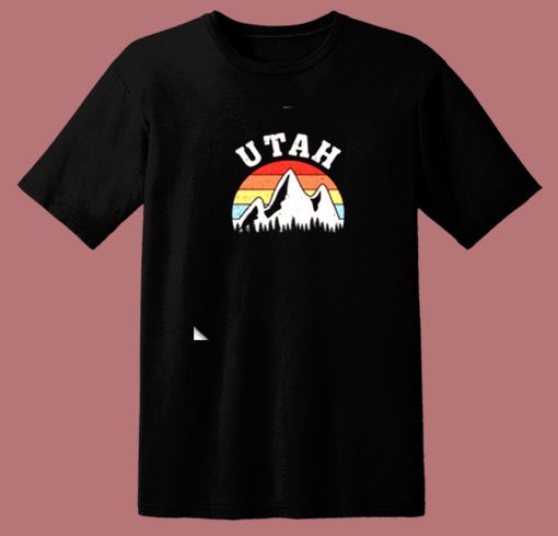 Utah Mountain Vintage Retro 80s T Shirt