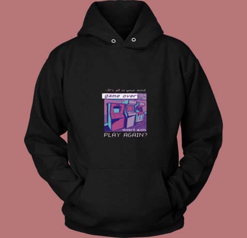 Vaporwave Game Over 80s Hoodie