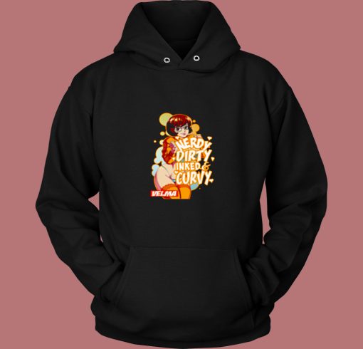 Velma Nerdy Dirty Inked Curvy 80s Hoodie