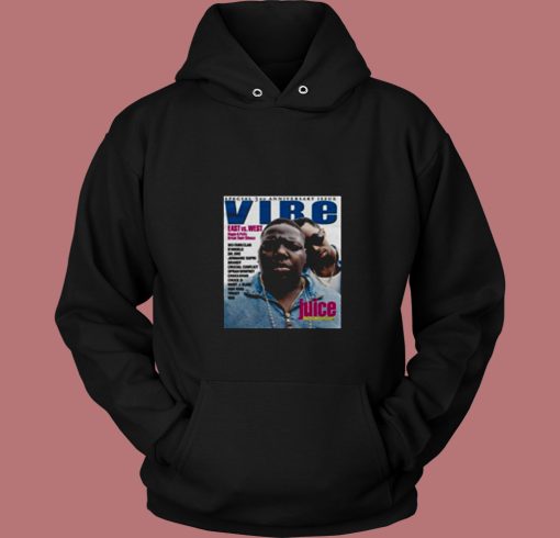 Vibe Cover Notorious Big And Diddy 80s Hoodie