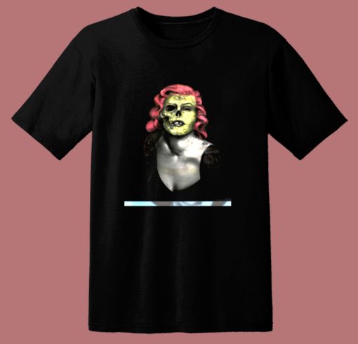 Vintage 90s Woman Skull Tattoo 80s T Shirt