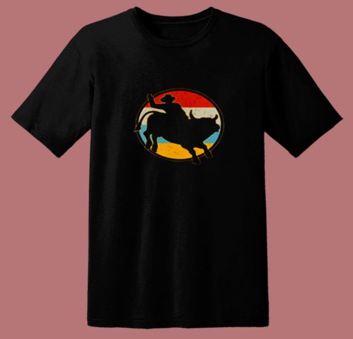 Vintage Bull Riding Rodeo 80s T Shirt