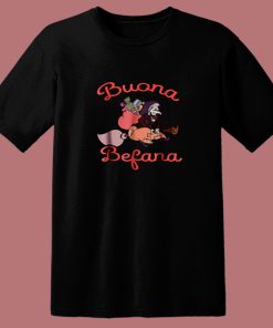 Vintage Buona Befana Italian Christmas 80s T Shirt