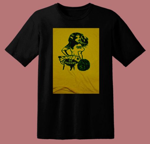 Vintage Cheerleader Go Packers 80s T Shirt