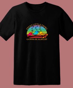 Vintage Every Little Thing Is Gonna Be Alright Birds 80s T Shirt