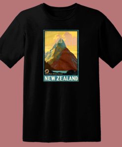 Vintage New Zealand Mitre Peak Mountain 80s T Shirt