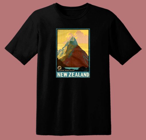 Vintage New Zealand Mitre Peak Mountain 80s T Shirt