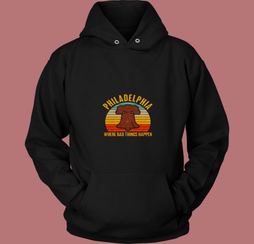 Vintage Philadelphia Where Bad Things Happen 80s Hoodie