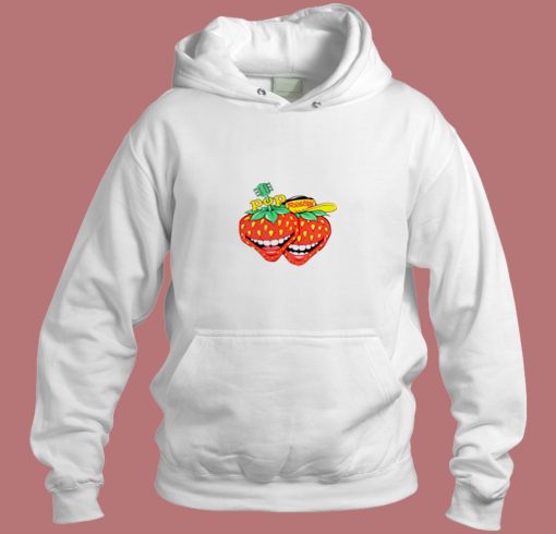 Vintage Pop Rocky Strawberry Magazine Aesthetic Hoodie Style