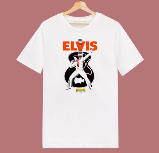 Vintage Retro Elvis Presley Ringer Unisex 80s T Shirt