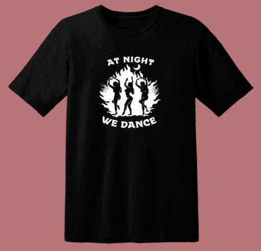 Vintage Witch Night Dancer Halloween 80s T Shirt