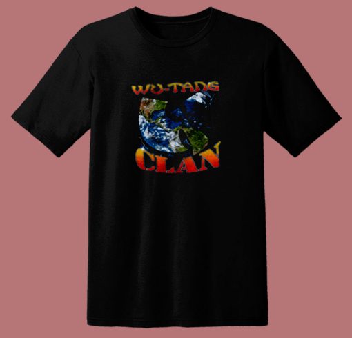 Vintage Wu Tang Clan Earth Logo 80s T Shirt