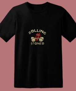 Weed Marijuana Rolling Stoned Pot 80s T Shirt