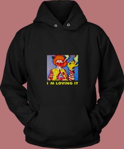 Weed Smoking Clown 80s Hoodie