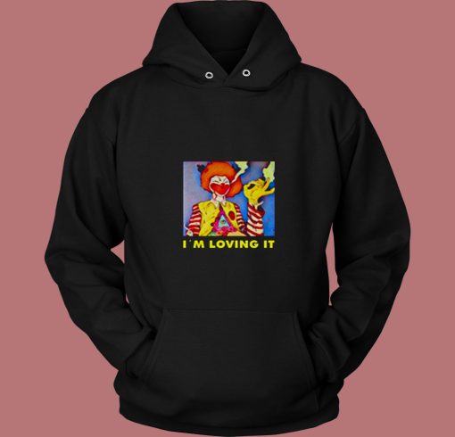 Weed Smoking Clown 80s Hoodie