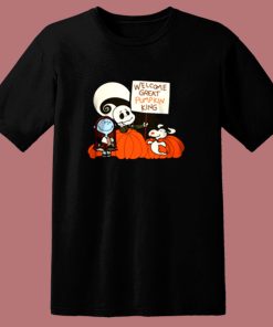 Welcome Great Pumpkin King Snoopy 80s T Shirt