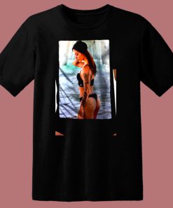 Wellcoda Lady In Swimsuit 80s T Shirt