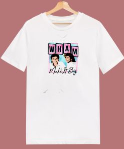 Wham Make It Big Pastel Album 80s T Shirt