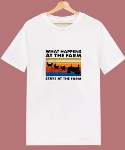 What Happens At The Farm 80s T Shirt