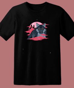 Wolf Moon Woods Wolves 80s T Shirt