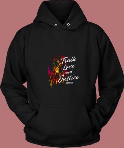 Wonder Woman Truth Love And Justice 80s Hoodie