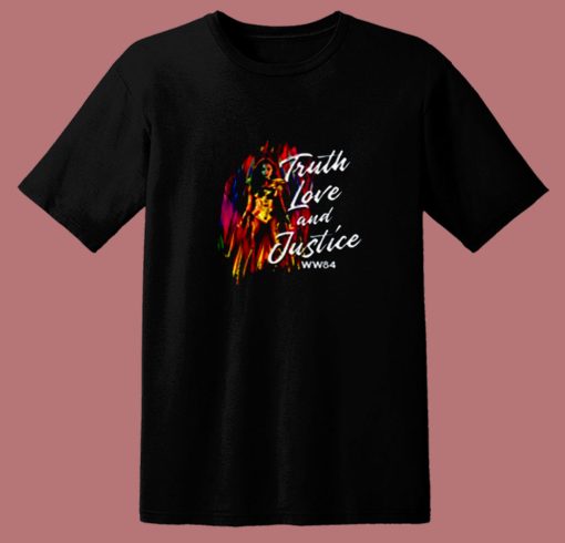 Wonder Woman Truth Love And Justice 80s T Shirt