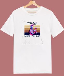 You Are What You Eat Vintage Retro 80s T Shirt