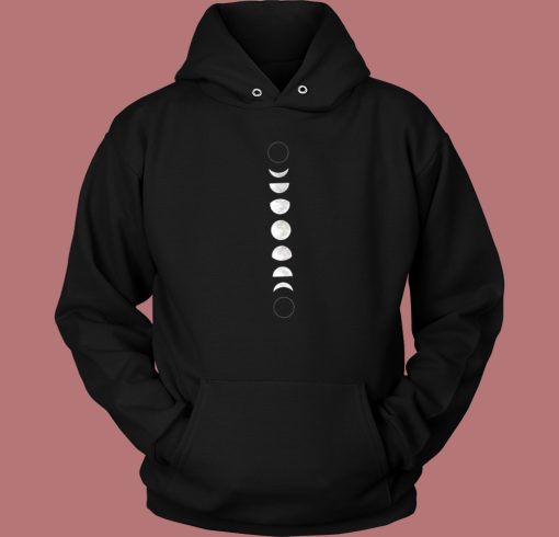 Moon Phases Aesthetic Hoodie Style