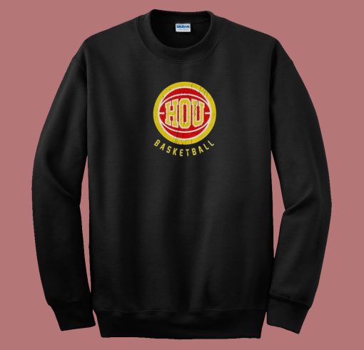 Retro Houston Basketball 80s Sweatshirt