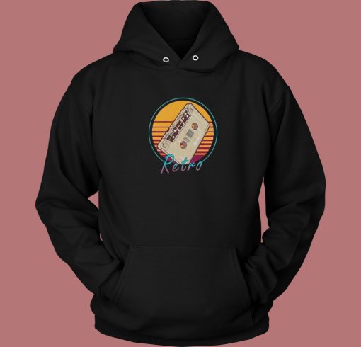 Retro Cassette Tape Aesthetic Hoodie Style