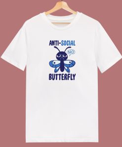 Anti Social Butterfly 80s T Shirt