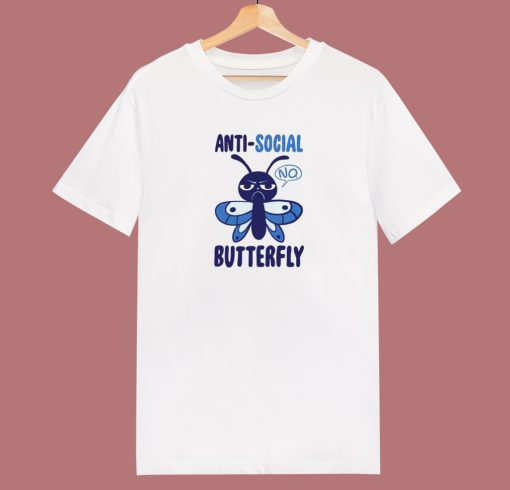 Anti Social Butterfly 80s T Shirt