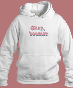 Artsy Retro Ok Boomer Hoodie Style