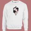 Asymmetric Flower 80s Sweatshirt