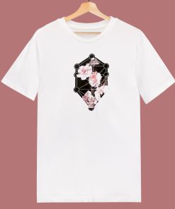 Asymmetric Flower 80s T Shirt